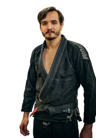 Trener Jakub Huczuk jiu-jitsu